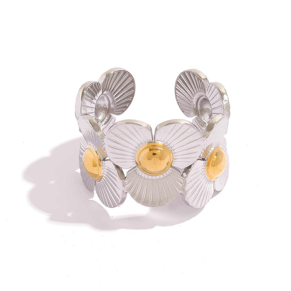 Scarlet Two Tone Flower Ring