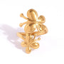 Grace Gold Tone Double Butterfly Ring