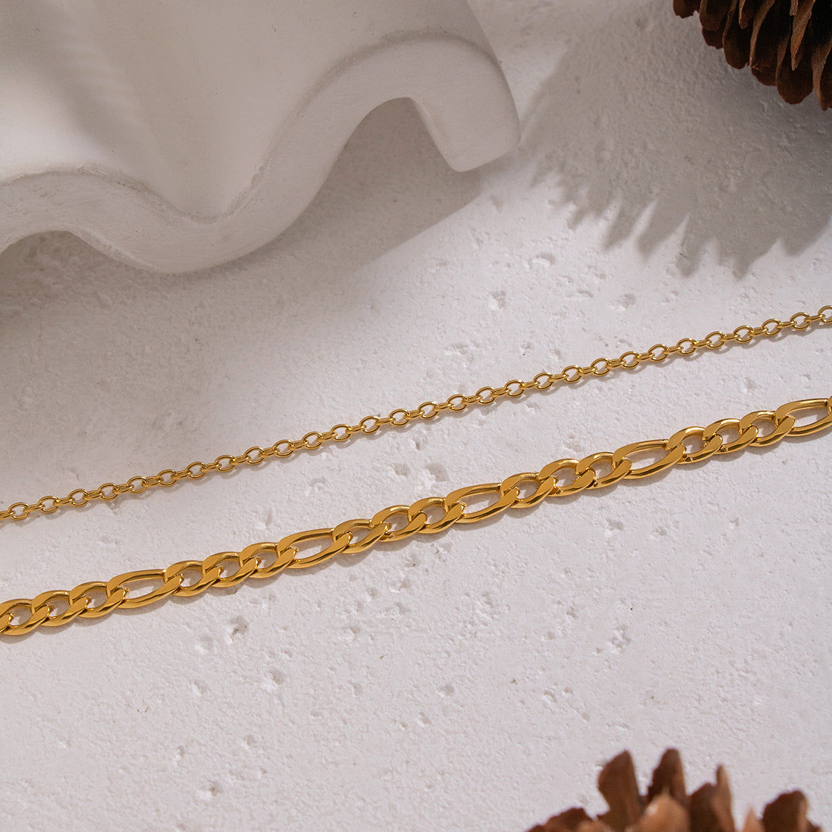 Kaia Gold Tone Layered Necklaces