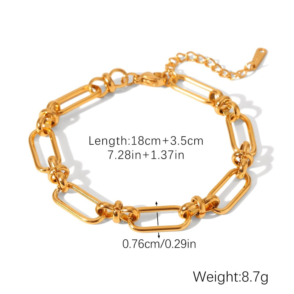 Madelyn Gold Tone Chain Bracelet