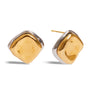 Charlie Two Tone Square Earrings