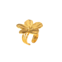 Avery Gold Tone Flower Statement Ring