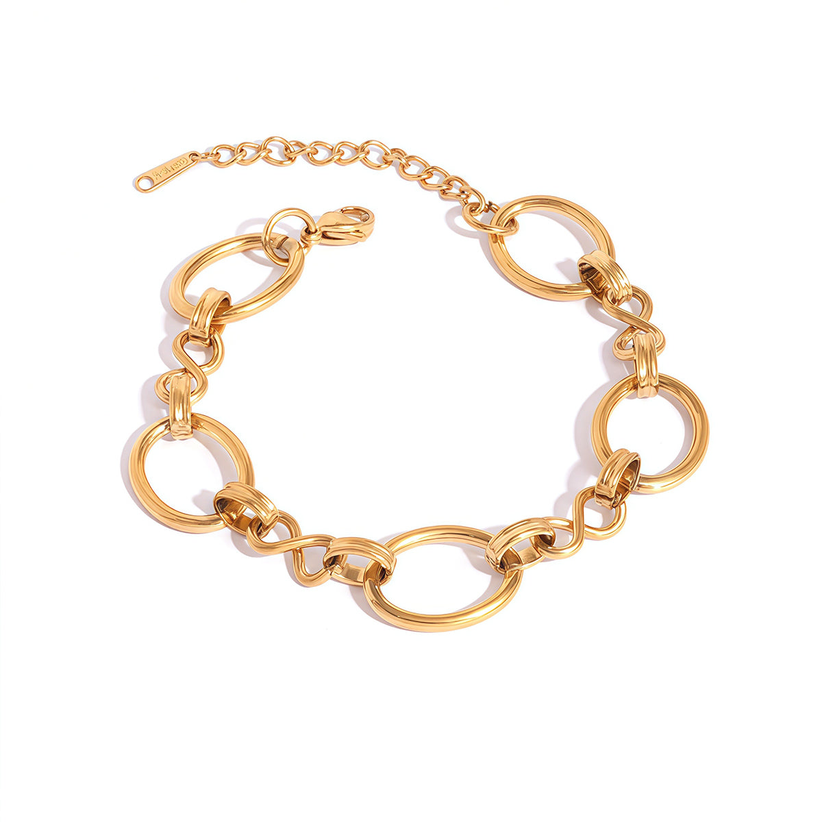 Kaylani Gold Tone Chain Bracelet