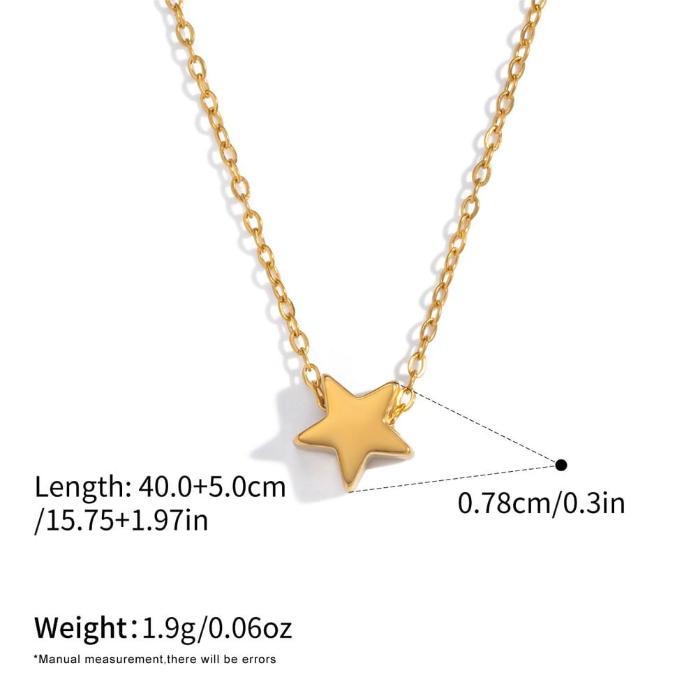 Isla Gold Tone Star Necklace