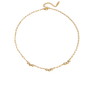 Samantha Gold Tone Zircon Necklace