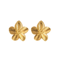 Avery Gold Tone Flower Statement Earrings